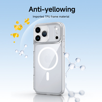 Coques de téléphone transparentes anti-traces de doigts et anti-jaunissement, magnétiques et personnalisables pour iPhone 17 16 – Offre Spéciale