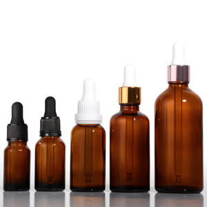 Botellas de Vidrio Ámbar de 15 ml de Alta Calidad para Aceites Esenciales, Recargables, con Tapón de Rosca, Gotero para Suero para el Cuidado de la Piel, Esmalte de Uñas - Product Image 4