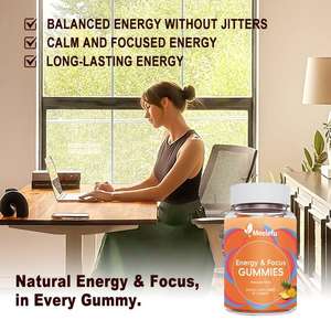 Oem/odm nootropic המוח gummies-קפאין טבעי + l-theanine + b ויטמינים לשפר חסינות למבוגרים סוכריות - Product Image 2