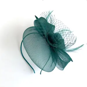 Occidental Elegant high quality fascinator headband party lady feather fashion fascinators