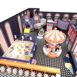 Sân chơi trong nhà tương tác với hồ bơi bóng 300 mét vuông Di động Băng chuyền cát hố bóng Pháo đài tính năng bắn bóng - Product Image 3