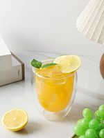 Tasses à café en verre à double paroi, tasses à expresso isolées en borosilicate, verres à thé, latte, vin transparents pour boissons chaudes