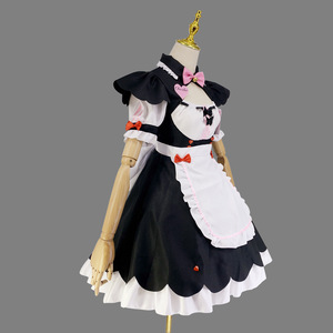 Maid Outfit Chocolate Vanilla Cosplay Costume Plus Size Anime Role Playing Dress Polyester Fiber - Product Image 2