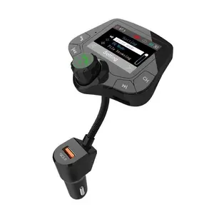 GXYKIT G24 2" Real Colorful LCD Display USB QC3.0 Fast Charger AUX Bluetooth Car Audio Player Bluetooth FM Transmitter