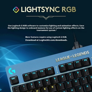 Teclado mecánico con cable <span class=keywords><strong>Logitech</strong></span> <span class=keywords><strong>G</strong></span> <span class=keywords><strong>Pro</strong></span> 87 teclas Hex Gaming para LOL Esports y PUBG para uso en computadora portátil - Product Image 4