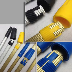 Poignée télescopique réglable à dégagement rapide en métal <span class=keywords><strong>pour</strong></span> outils de nettoyage de murs hauts - Product Image 2