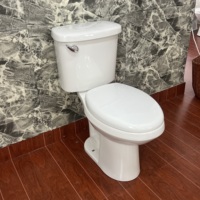 Cupc ADA 1.28GPF Bas Débit Double Chasse Deux Pièces Salle De Bains Cuvette De Toilette 1000g Vitreux Chine S Piège En Céramique Matériel