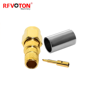 Nhà máy cung cấp mạ vàng 50 ohm SMA nam cắm uốn cho lmr240 LMR-240 H-155 RG59 4d-fb <span class=keywords><strong>RF</strong></span> Coax đồng trục kết nối trong kho - Product Image 3