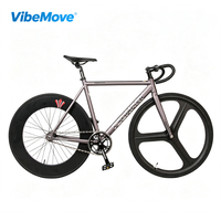 Vélo de piste à vitesses fixes SNM100 en alliage de magnésium, vélo de montagne à trois roues, vélo monovitesse double pour adultes