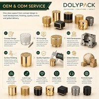 Tapa de Perfume de Metal Resistente con Diseño de Rayas, Ecológica y de Lujo, Fabricada en Zamak para Botellas de Perfume