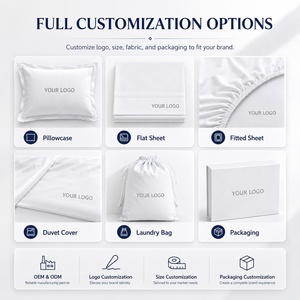 Biancheria da letto per Hotel in cotone egitto personalizzato in quattro pezzi con copripiumino bianco federa federa <span class=keywords><strong>Set</strong></span> Kit singolo doppia persona - Product Image 4
