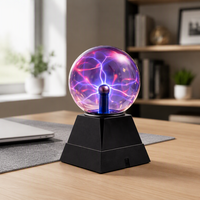 Lampe à plasma sphérique créative et originale, lampe à plasma USB, boule à plasma lumineuse pour la décoration de bureau, cadeau de fête, décoration de la maison