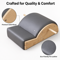 Alat Koreksi Tulang Belakang Pilates Profesional Premium dari Kayu Oak Maple, Arc Barrel Yoga, Peregang Punggung untuk Studio, Rumah, Gym, Latihan Kebugaran