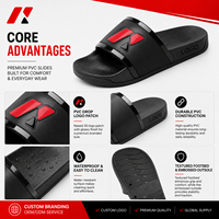 Sandales à enfiler personnalisées en PU PVC avec logo, colorées, imperméables, marque privée, vente en gros, unisexe, pour hommes, chaussures intemporelles