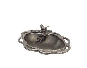 Bandeja Decorativa de Aluminio Niquelado Premium Vantage con Diseño de Aves, Venta al por Mayor, Bandeja de Diseño Elegante para Alimentos - Product Image 4