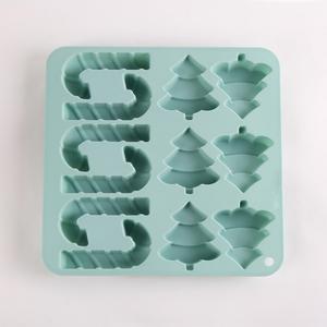 Christmas Tree Cookie Mold <b>Silicone</b> Bakeware 4Pcs Oven Safe Dishwasher Safe Microwave Safe Eco-Friendly Holiday Baking <b>Tools</b> - Product Image 5