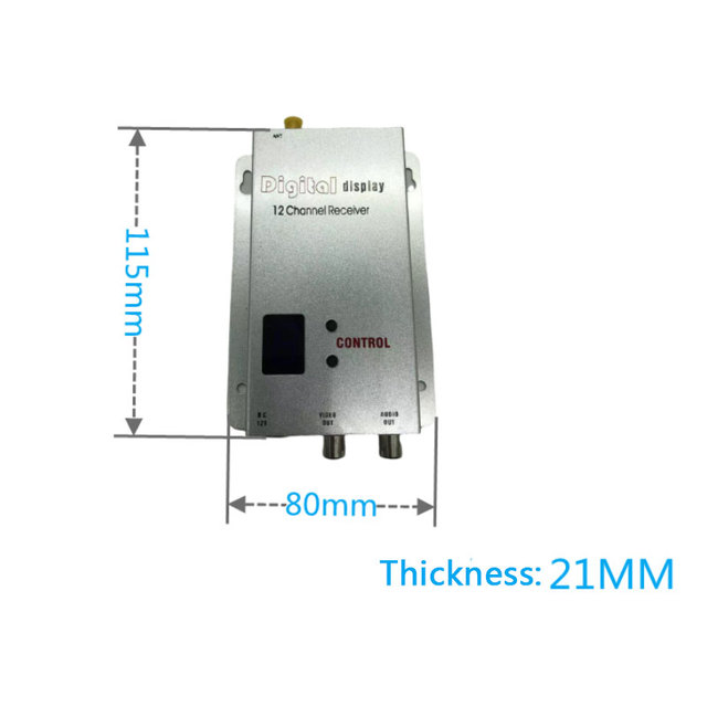 High Performance Fpv 1.2ghz 5w Miniature Video Sender Graphic Transmission Wireless Video Transmitter and Receiver