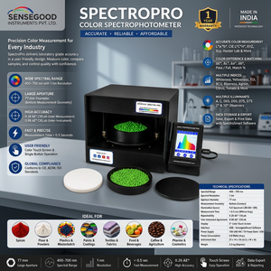 Espectrofotómetro de Color Portátil, Ancho de Banda Espectral de 400-700nm, Resolución de 1nm |   Control de Calidad Profesional para Medición de Color - Product Image 3