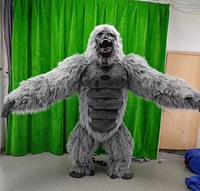 Costume de gorille gonflable réaliste géant pour événements, déguisement de fête, costume gonflable pour enfants, costume King Kong, déguisement fantaisie