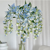 Künstliche Blumen Hängende Lilien Simulierte Blumen aus Seidenstoff Heimdekoration Blumenarrangement Florale Dekoration