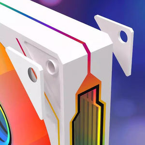 مروحة تبريد QiuzAim Prism 4Pro RGB مقاس 120 مم مع مزامنة ARGB، تتميز بتدفق هواء عالٍ (CFM)، وضغط ثابت 1.5 مم-H2O، ومستوى ضوضاء منخفض 20 ديسيبل لتبريد أجهزة الكمبيوتر - Product Image 4