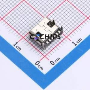 TYPE-C 6P WTL7.35 108 USB Connector SMD Connector Type-C Female Horizontal Mount 6P - Product Image 2