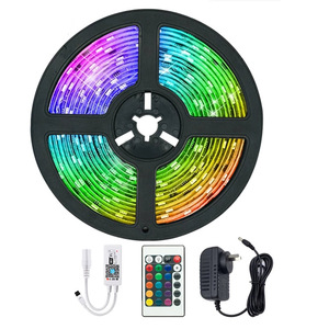 IP65 Juego de tiras <span class=keywords><strong>LED</strong></span> RGB de 5-15 metros Controlador regulable USB Cambio de color remoto Interior del automóvil Retroiluminación brillante Paisaje PC largo - Product Image 1