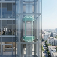 Ascensore Residenziale Moderno in PVC e Acciaio Inossidabile con Trasmissione a Trazione Senza Ingranaggi e Controllo Intelligente, Ascensore Panoramico