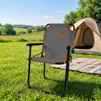 Chaise pliante en métal pour camping en plein air, ultra-légère, portable, pour la plage, utilisation en parc, design moderne, chaise Kermit