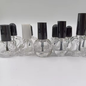 Trong Suốt Lọ Vuông 2Ml 3Ml 5Ml Nắp Màu Đen Nhỏ Mini Rỗng Trang Điểm Bao Bì Nail Oil Polish Men Chai Thủy Tinh Với Bàn Chải - Product Image 1