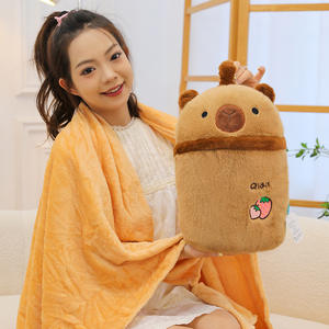 2 в 1, милая плюшевая подушка для молочного чая - Product Image 3