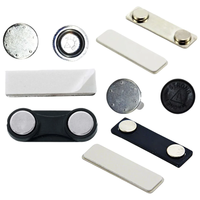 Badge magnétique personnalisé en métal avec logo, petit porte-badge magnétique rond