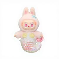 100% Original POP MART Labubu the Monsters Denliegende Labubu's Vinyl Doll Keychain Gift Plush Doll Blind Box