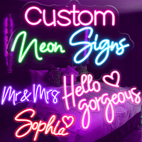 Dropshipping sans MOQ, enseigne néon Nike personnalisée en silicone et acrylique pour vitrine de magasin, enseigne publicitaire, chambre à coucher
