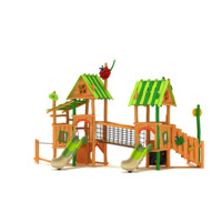 Aire de jeux extérieure pour enfants en acier et métal de haute qualité, personnalisable, pour les écoles et les communautés, avec une capacité de 5 enfants