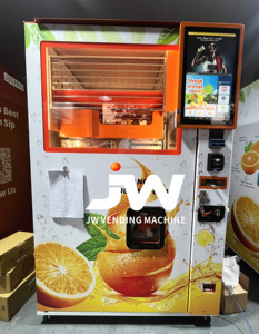 Distributeur automatique de jus d'orange frais entièrement automatique pour la station d'autoroute de parc d'attractions de restaurant d'aéroport avec la vente de 24 heures - Product Image 4