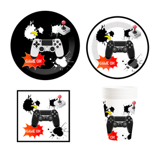 DAMAI - Decoración Personalizada para Fiestas de Cumpleaños Infantiles con Temática de Videojuegos, Juego de Vajilla para Fiestas de Juegos o Cumpleaños de Niños - Product Image 5