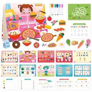 Libro de Actividades Sensoriales para Niños Pequeños, 10 Temas de Aprendizaje: Números, Colores, Letras, Habilidades para la Vida Diaria - Product Image 6