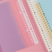 Reliure spirale en plastique pour carnet A4, 30 trous, anneaux circulaires, classeur à feuilles mobiles, 7 couleurs, design créatif, école/bureau