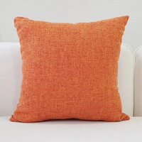Housse de coussin personnalisée en lin et coton pour canapé, chaise, lit, support de dossier, décoration de la maison et du bureau
