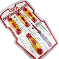 Lot de 5 tournevis isolés électriques magnétiques Phillips avec testeur, kit d'outils manuels pour électricien et réparation domestique, outils de quincaillerie