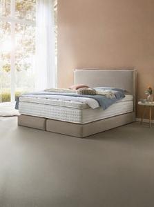 Lit à <span class=keywords><strong>sommier</strong></span> européen de luxe 3-en-1 (base/matelas/métal) – Personnalisable, OEM, Fournisseur en gros unique pour les détaillants de meubles - Product Image 3