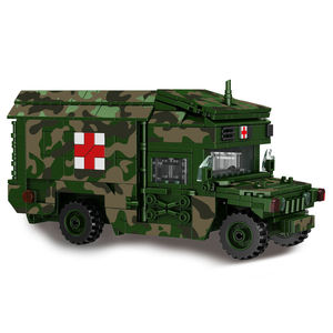 Maqueta de Vehículo Médico Verde de Bloques de Construcción Militares Chinos Masterpiece M23003A para Niños - Product Image 2