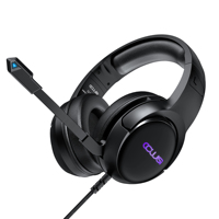 Casque de jeu filaire Écouteurs de jeu Contrôleur de jeu Casque d'écoute avec microphone t S-600