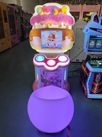 Machine de jeu d'arcade à pièces d'intérieur, machine de musique vidéo Drum King de luxe pour enfants à vendre
