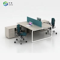 Derniers postes de travail modulaires Cadre de table extensible à la mode Grand bureau d'ordinateur