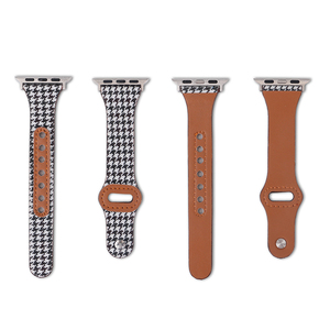 Correa de reloj de cuero genuino personalizada compatible con <span class=keywords><strong>Apple</strong></span> <span class=keywords><strong>Watch</strong></span> Band 42mm 44mm 45mm 46mm 49mm para iWatch Series - Product Image 5