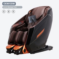 Fauteuil de massage corporel complet avec extension des jambes, repose-pieds, rail SL, airbag, commande vocale, écran tactile, inclinable, pour usage domestique