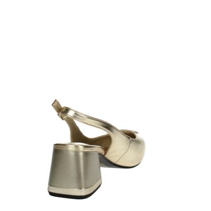 8602 con Slingback in argento décolleté da sposa con motivo floreale a punta scarpe con tacco alto con tacchi bassi e sottili per matrimoni - Product Image 3
