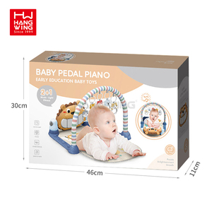 HW bambino attività di educazione precoce giocattoli sportivi a tema animale pedali Fitness pianoforte palestra tappetini da gioco con graziosi sonagli appesi - Product Image 6